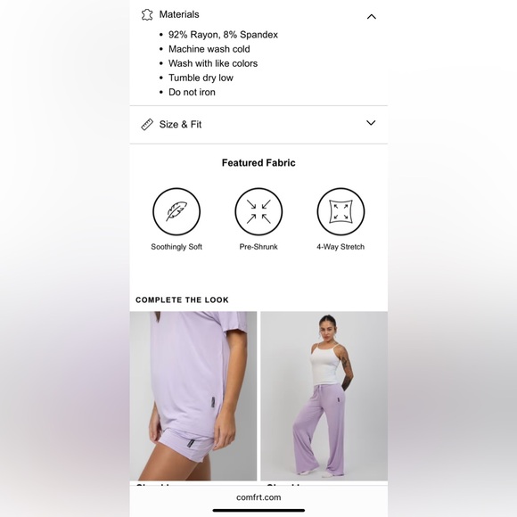 Cloud Lounge Tee - Lavender XS - Picture 4 of 4